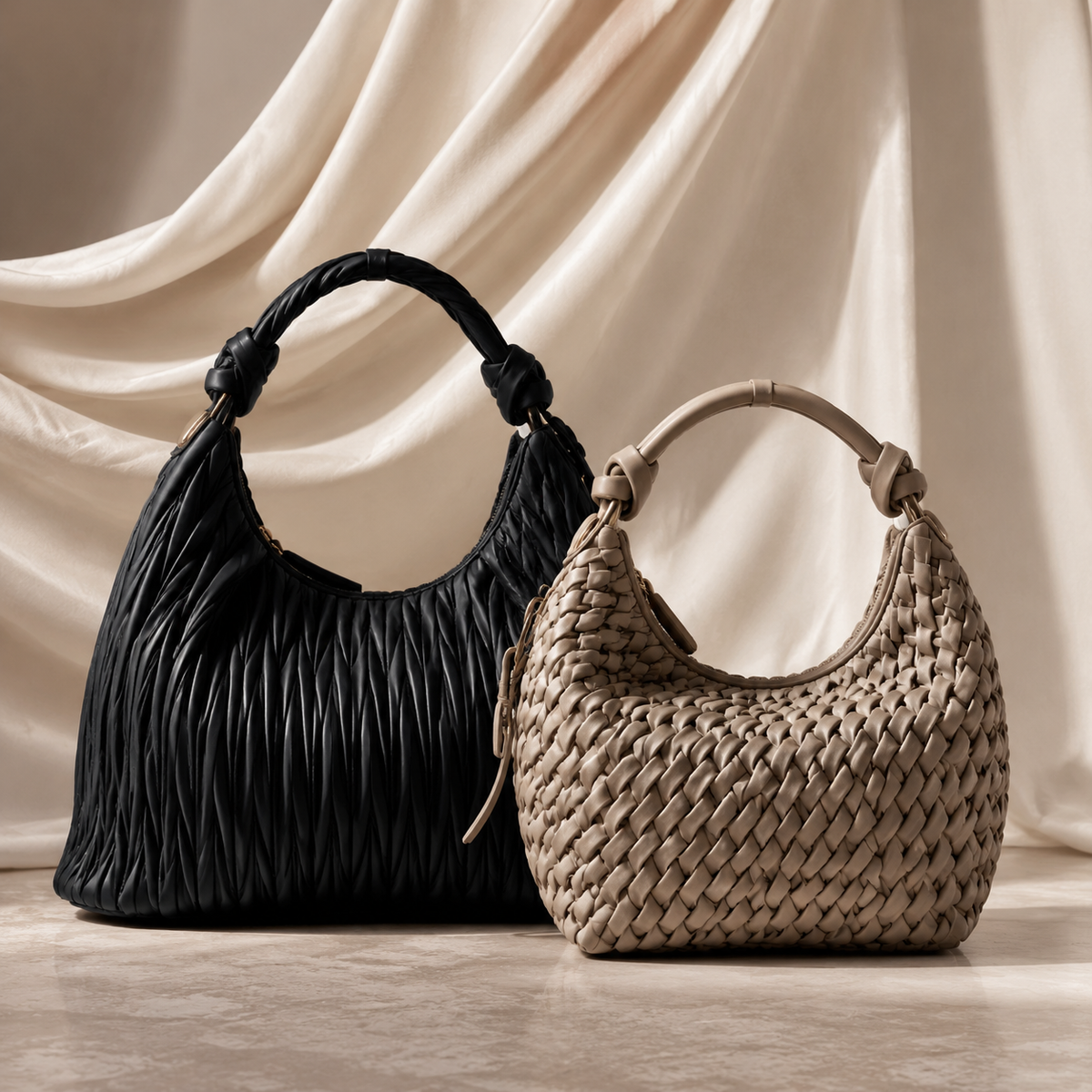 Stylindra textured handbag designs